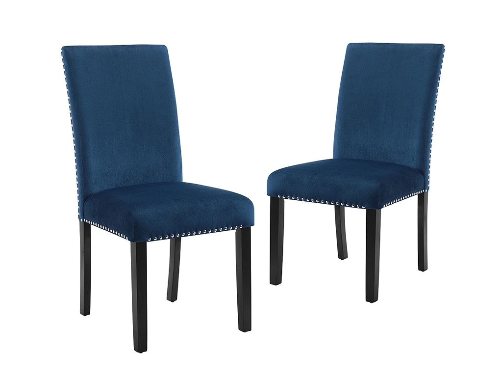 Blue pattern dining online chairs